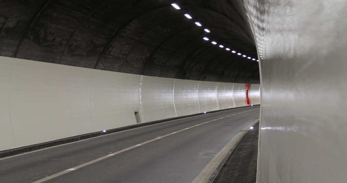View of the rehabilitated Aeuli Tunnel.